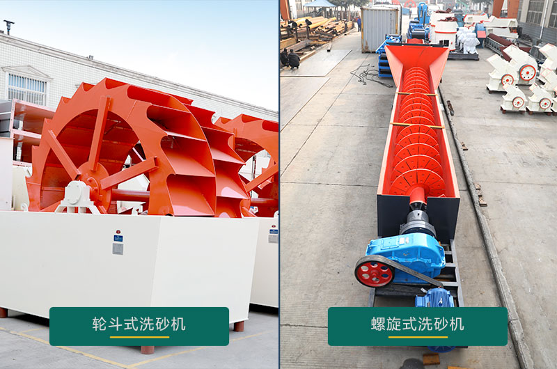 水洗沙機設備：螺旋洗砂機、輪斗洗砂機